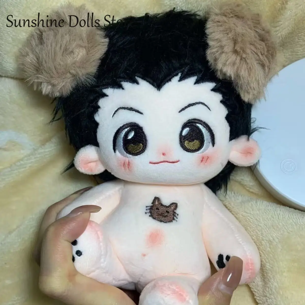 

GON·FREECSS Anime Attributes Adorable Handsome Boy Plush Doll Stuffed Body Dress Up Clothes Plushies Figures Xmas Gift 20cm