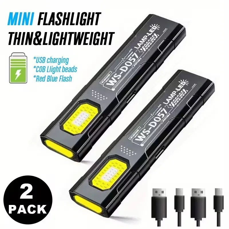 

Миниатюрный EDC LED-фонарик COB+XPE, портативный, со встроенным аккумулятором, на брелоке, с клипсой для ручки, магнитный, аварийный, для кемпинга