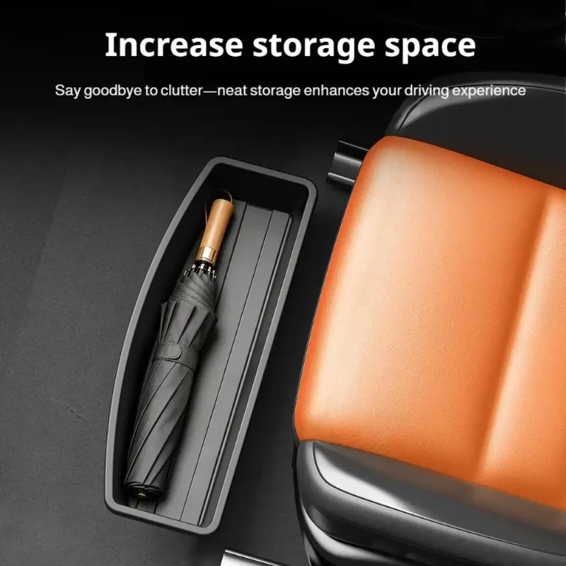 Under Seat Storage Box Universal Car Seat Bottom Organizer Box Removable Storage Box Gadget Case Universal Accessories