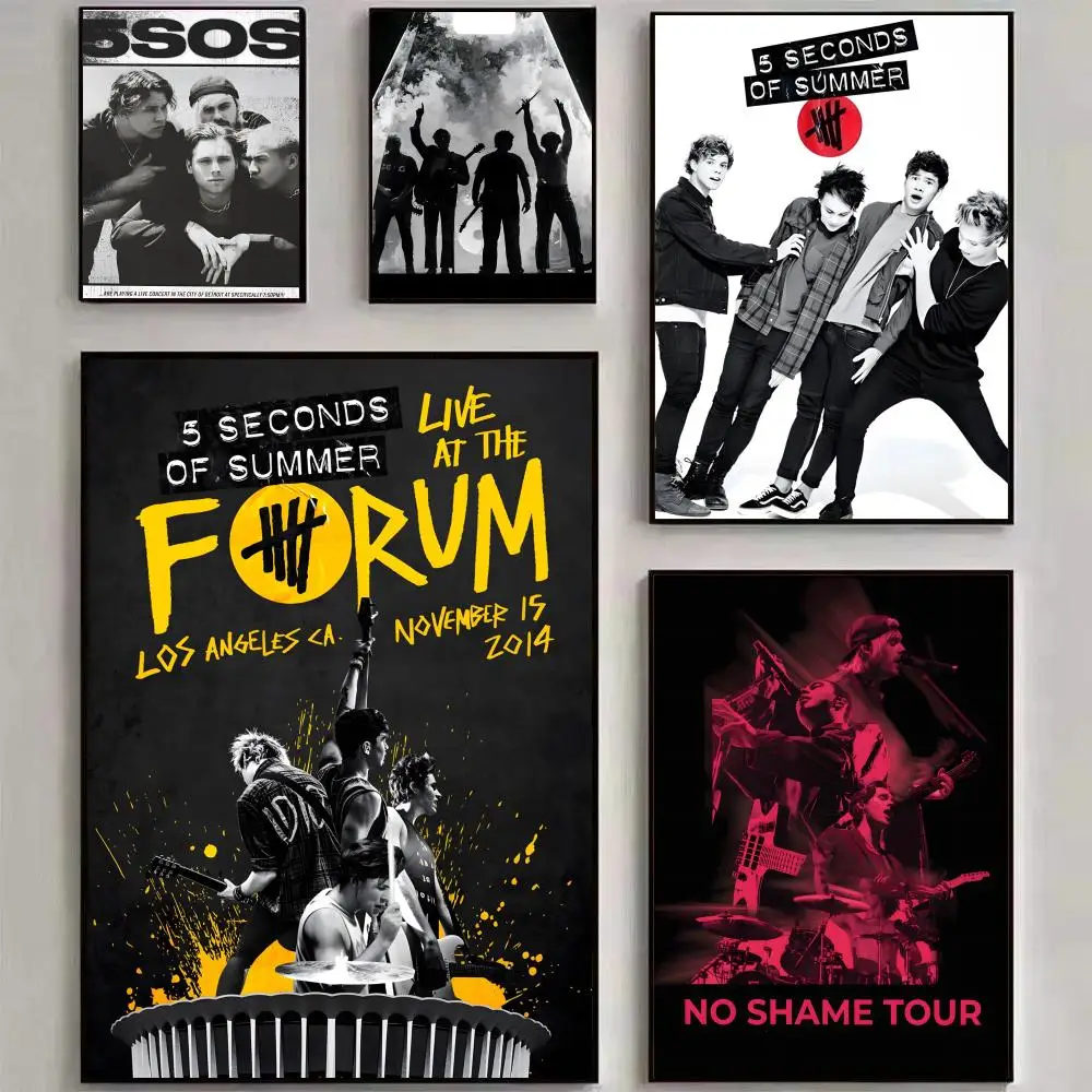 5 S-Seconds Of S-Summer S-SOS Poster HD art sticky wall waterproof home living room bedroom bar aesthetic decoration