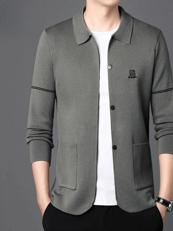 

Высококачественный вязаный кардиган Pierre Cardin для мужчин, весенне-осенний, свободный, повседневный, с длинными рукавами, тонкий свитер-жакет