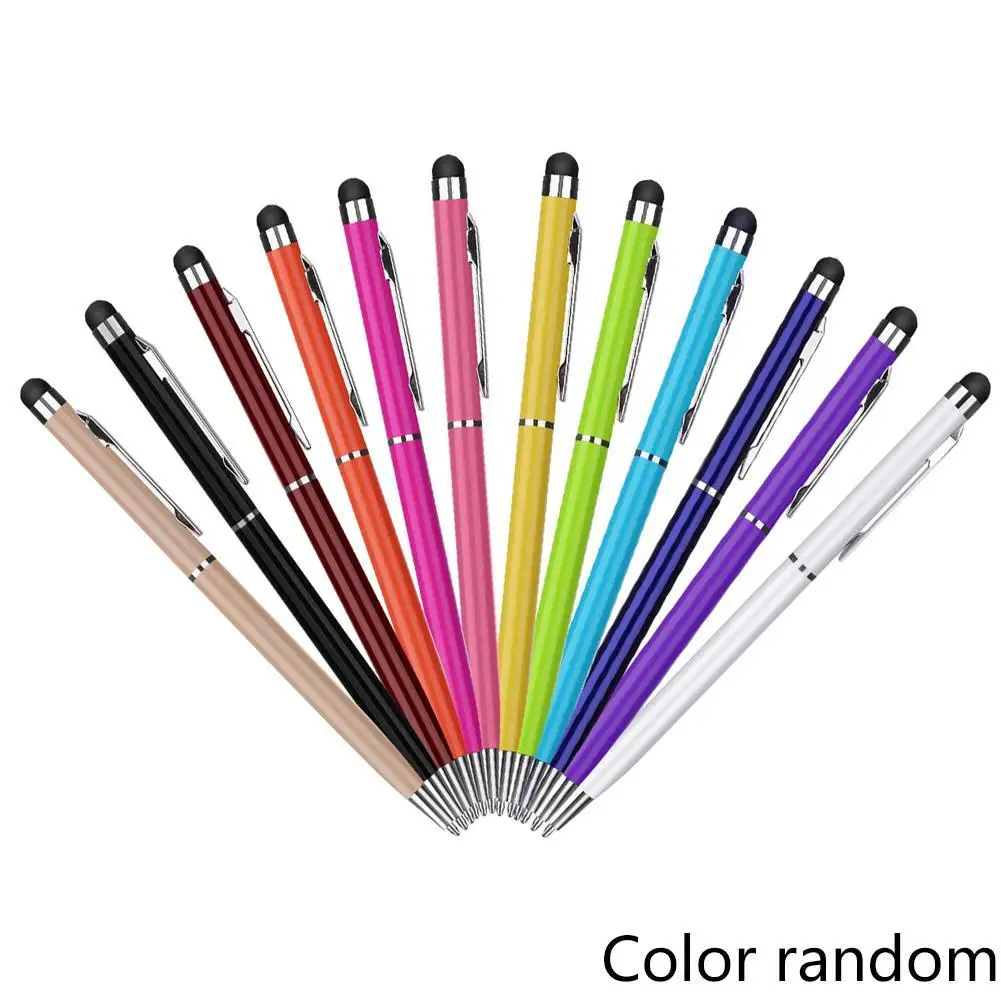 Random Colour Capacitive Pen Computer Tablet Mobile Universal Phone Multicolour Metal Quality Pen Stylus Pen Touch Touch Hi A8Z9