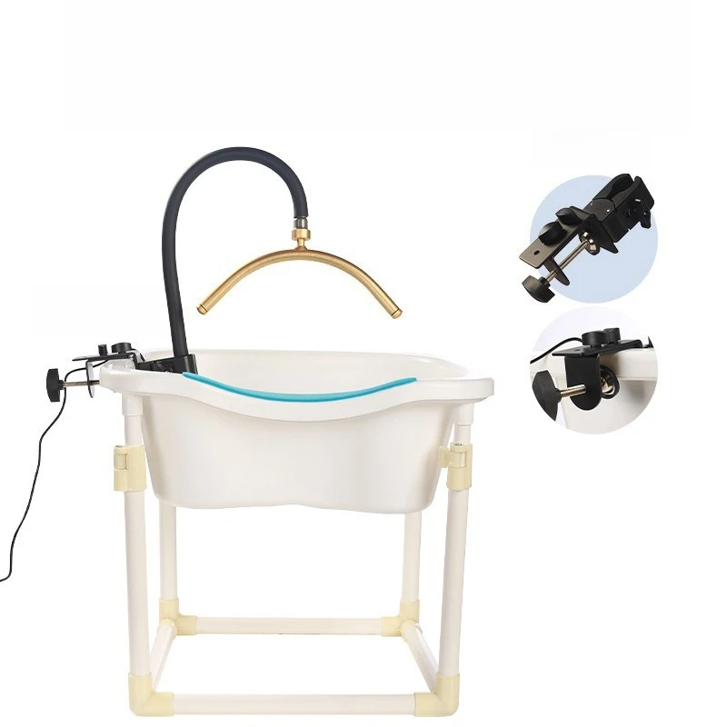 

Adjustable high and low bendable head treatment basin, pregnant women are bedridden