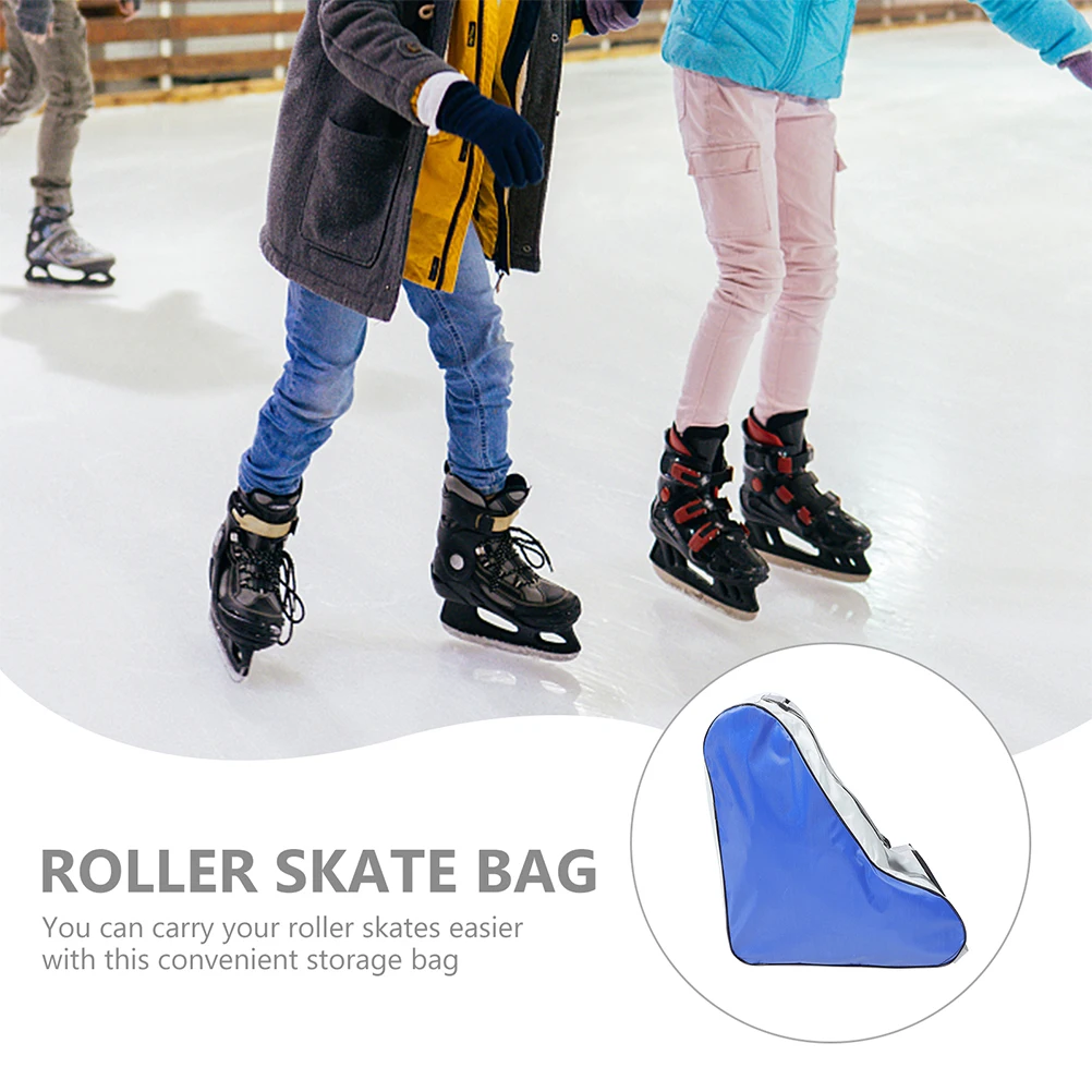 2Pcs Roller Skates Bag Large Size Wear-Resist Portable Skate Storage Pouch for Girls Ice Skating Accessories Trendy Design