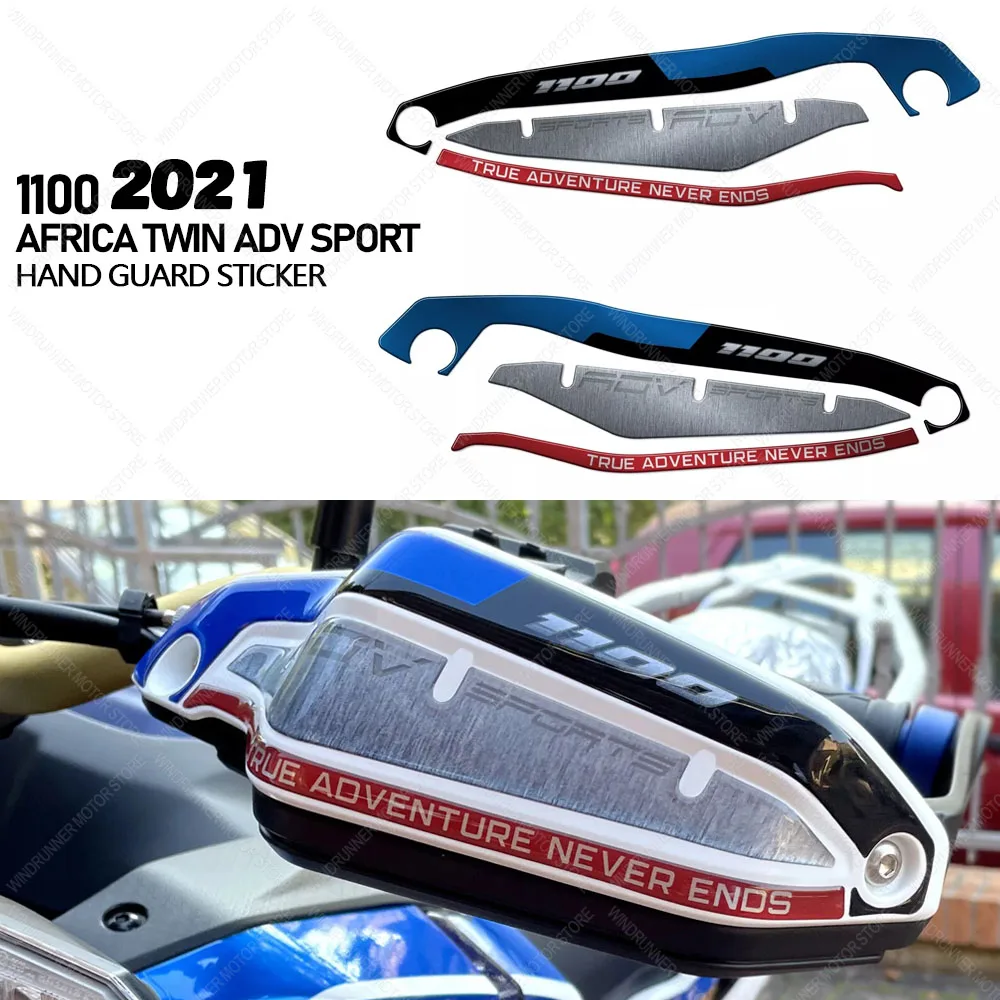 

For 1100 AFRICA TWIN ADV SPORT 2021 Motorcycle Accessories Motorcycle Hand Guard Sticker Protector 3D Resin Sticker