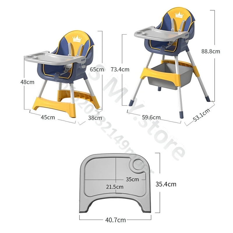 Chaise de salle à manger portable pour bébé, grande chaise pour enfants