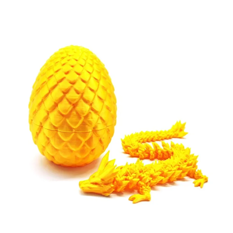 3D printing crystal dragon egg gem dragon joint movable dragon set handicraft ornament assembly handmade colorful