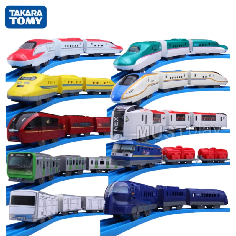 TAKARA TOMY Road ES full series Hayabusa Special Emergency Shinkansen toy train, children's educational toy birthday gift.