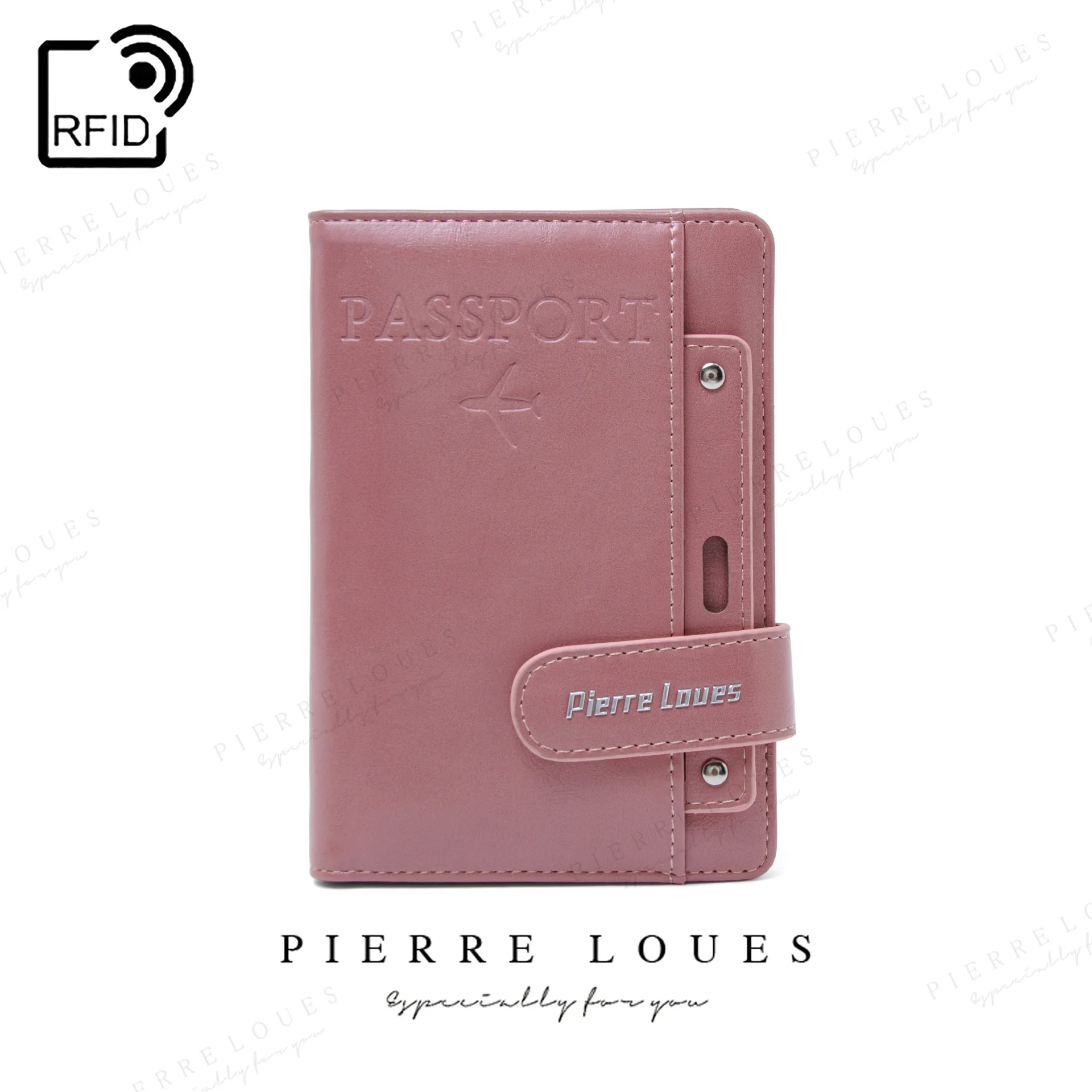 حقيبة جواز سفر RFID PU متعددة الوظائف لبطاقة SIM ومحفظة جواز السفر