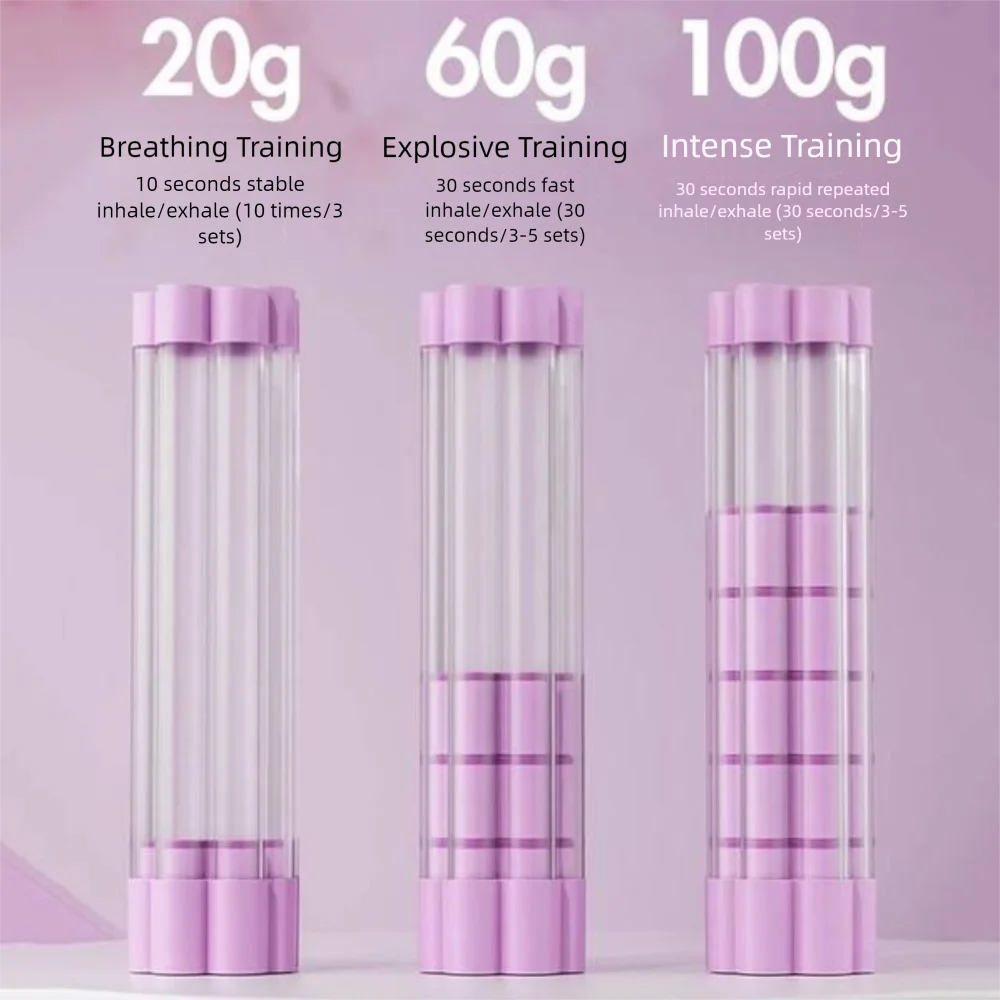 جهاز تدريب العضلات للتنفس، جهاز أقوى للرئتين، جهاز تدريب عضلات البطن قابل للتعديل، مجموعة واحدة من جهاز تنفس الرئة #5