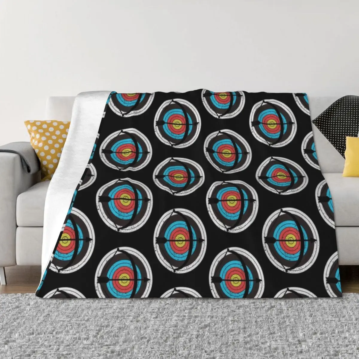 

VIntage Archery : Archer gift idea Throw Blanket valentine gift ideas Kid'S Moving Sofa Quilt Blankets