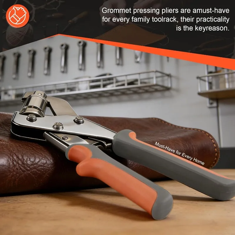 Paper Drills & Punches Binding Equipment,10mm Edge Press Eyelet Tool,Sail & Tarpaulin,Metal Eyelet,Hand Press Pliers,Hole Punch