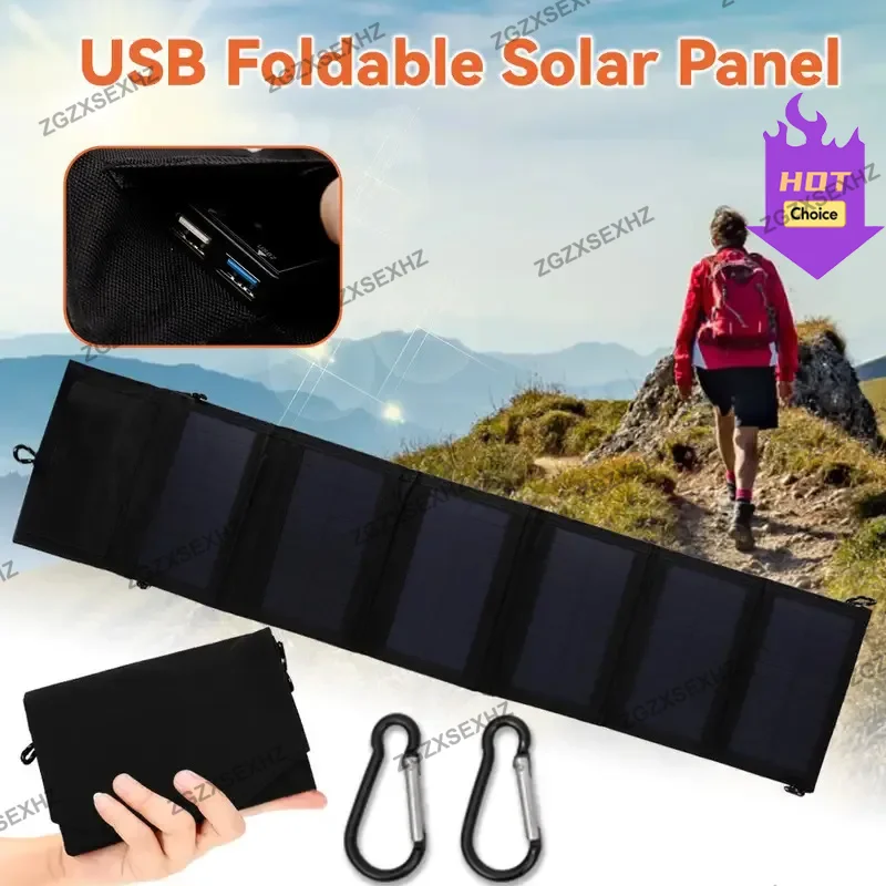

800W Portable Solar Panel Kit Foldable, Lightweight High-Efficiency Solar Charger for RV, Camping, Off-Grid, Emergencies