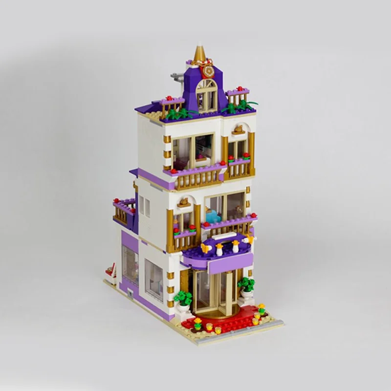 1135 elementów MOC Architektura Miejska Heartlake Grand Hotel Modularny Model DIY Klocki Zabawki Urodzinowe Prezent