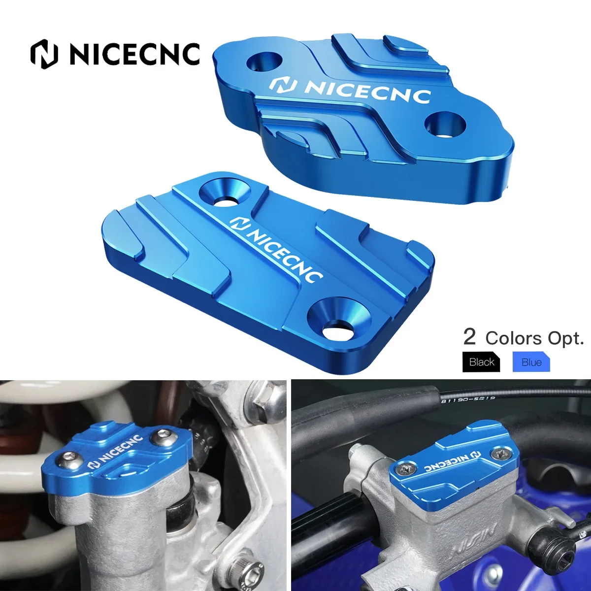 

NICECNC For Yamaha YZ125 YZ250 YZF450 2008-2023 WR250F WR450F 2017-2023 YZ YZF WRF 250 450 Front Rear Brake Reservoir Cover Cap