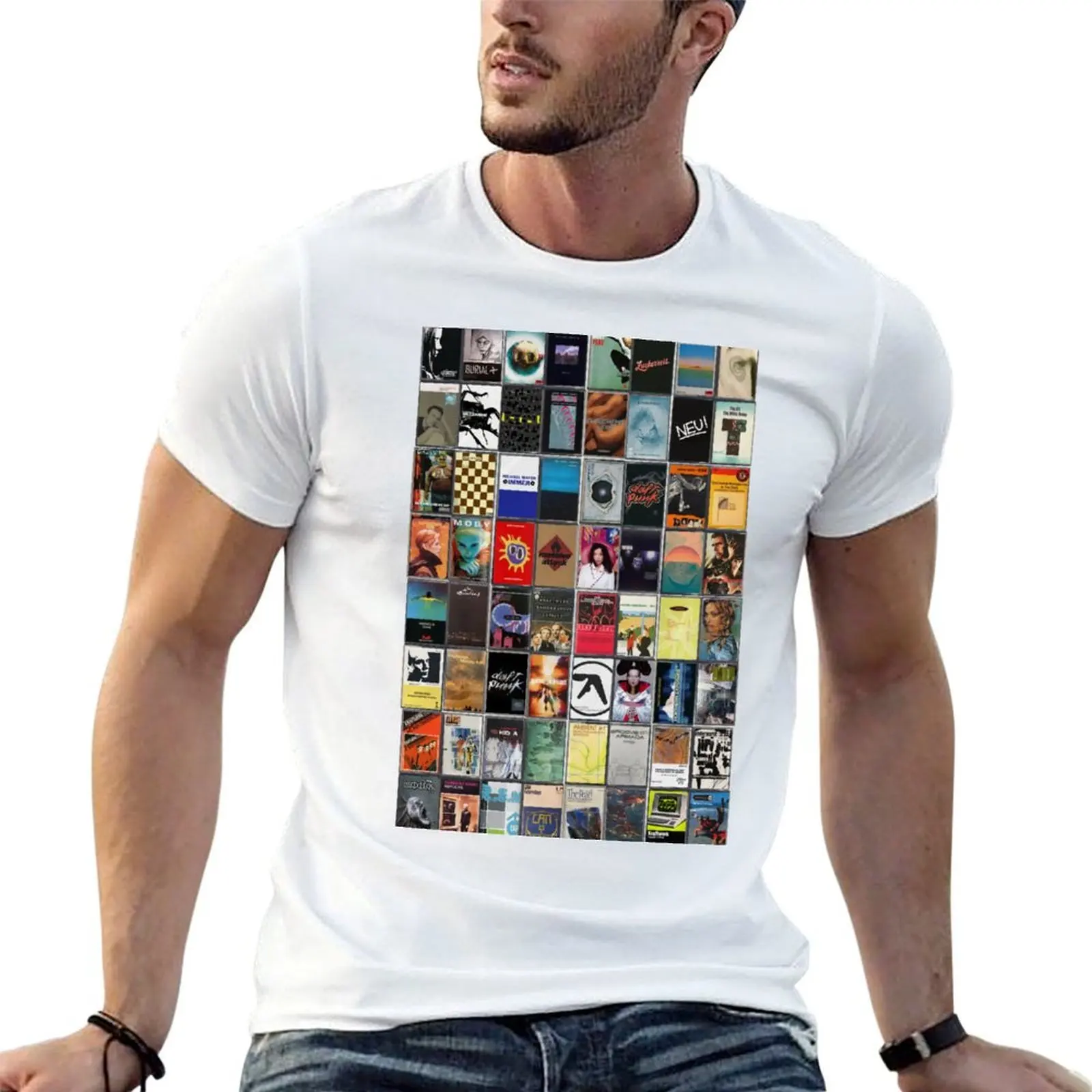 Greatest Electronic Music - Vintage Dance Music Album Cover Art T-Shirt croswit shirt man anime tshirt mens t shirts
