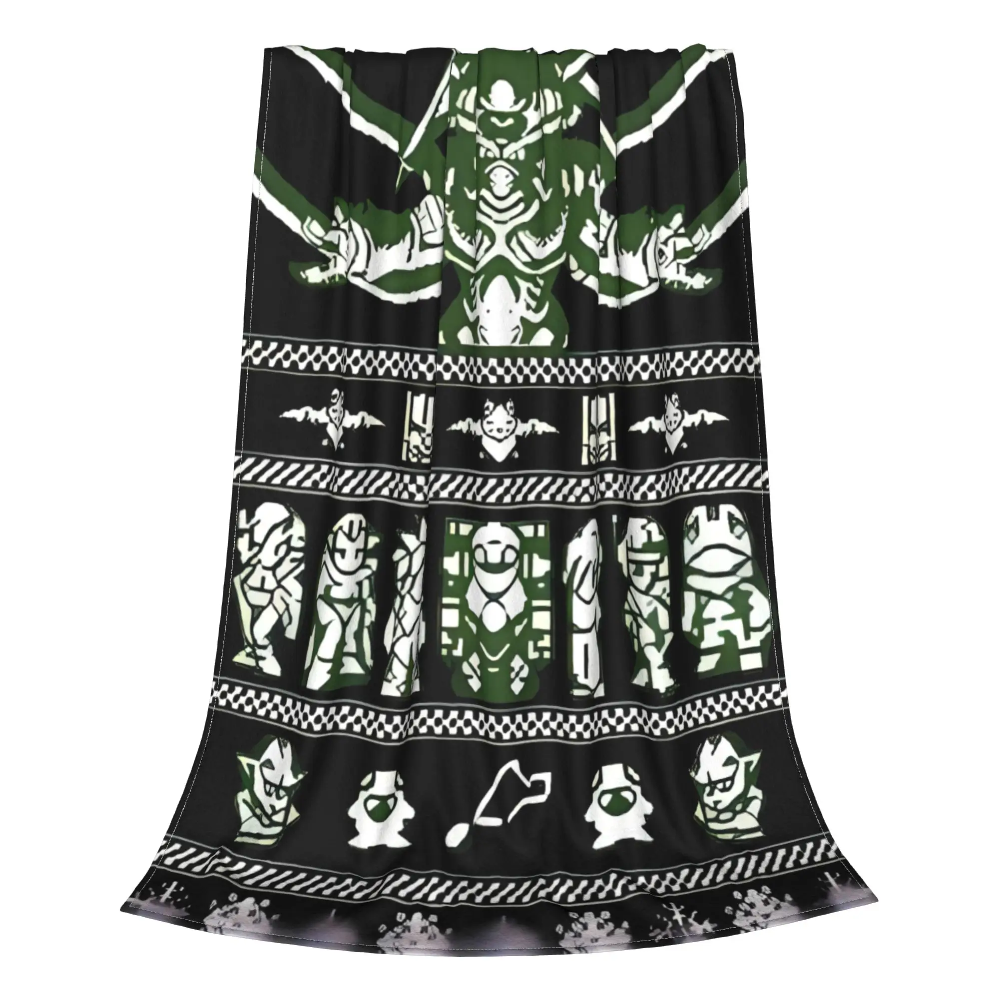 1PC Home Cutecore Christmas Sweater Chrono Trigger Blanket Super Cosy Plush Home Living Room Sofa Halloween