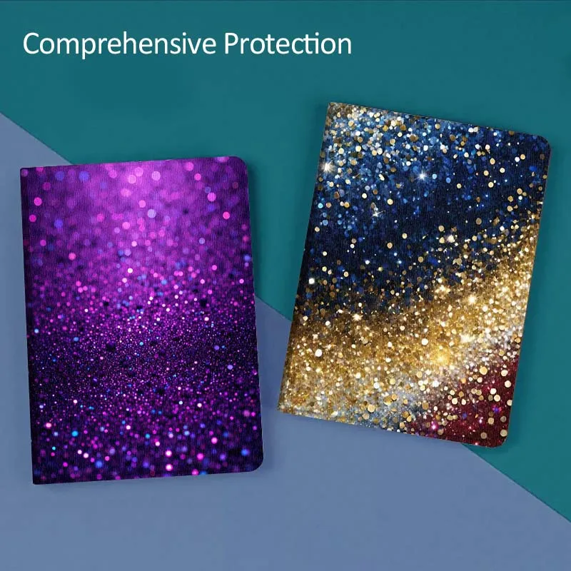 

Sparkling Sequin Art Pattern Gift For Huawei MediaPad T5 T10s M6 M5Lite SE Honor Tab 5 6 7 V7 V8 X8a X9a Pro Soft Tablet Case