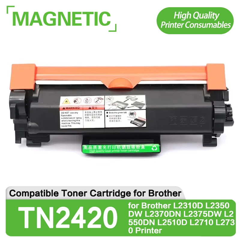 TN2410 TN2420 Compatible Toner Cartridge With Chip for Brother L2310D L2350DW L2370DN L2375DW L2550DN L2510D L2710 L2730 Printer