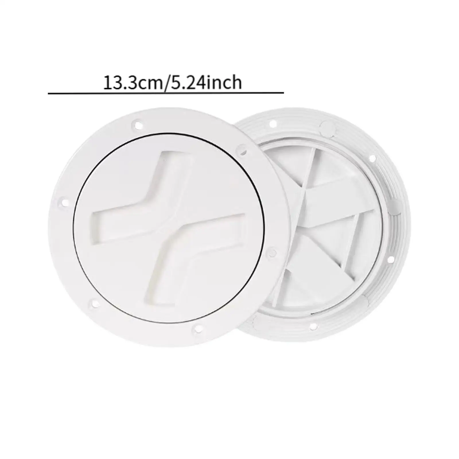 Round Non Slip Boat Inspection Hatch Deck Plate ABS Marine Access Cover Watertight Leakproof Replacement for Kayak Yacht