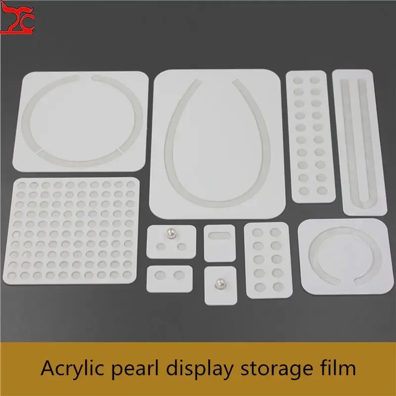 Acrylic Pearl Display Board Diy Hand Made Loose Bead Adhesive Board Necklace Bracelet Design Arrangement Jewelry Display Mat