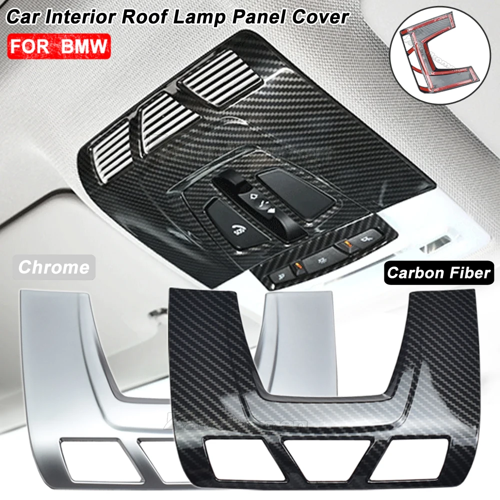 Neue Carbonfaser-Innenraumverkleidung für die vordere Leselampe und Dachleuchtenblende für BMW 1er, 2er, 3er, 4er, X1, X2, X5, X6, F20, F22, F45, F30