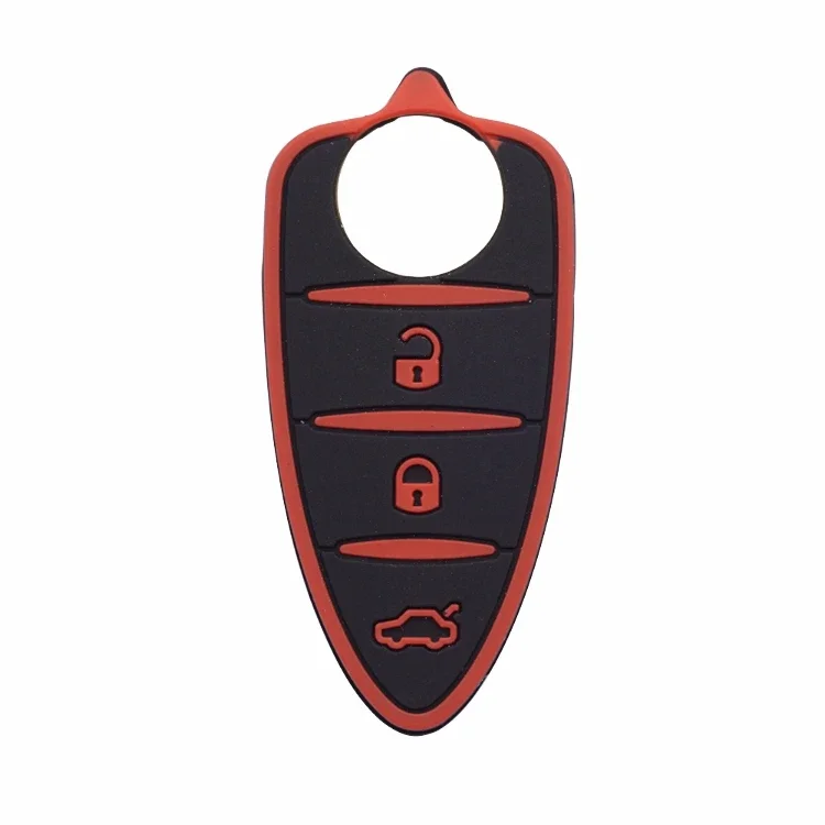 Cocolockey Car Key Pad for Alfa Romeo 156/159 /mito/giulietta/gt/4c Rubber 3 Buttons Remote Key Shell  Accessories For Girls