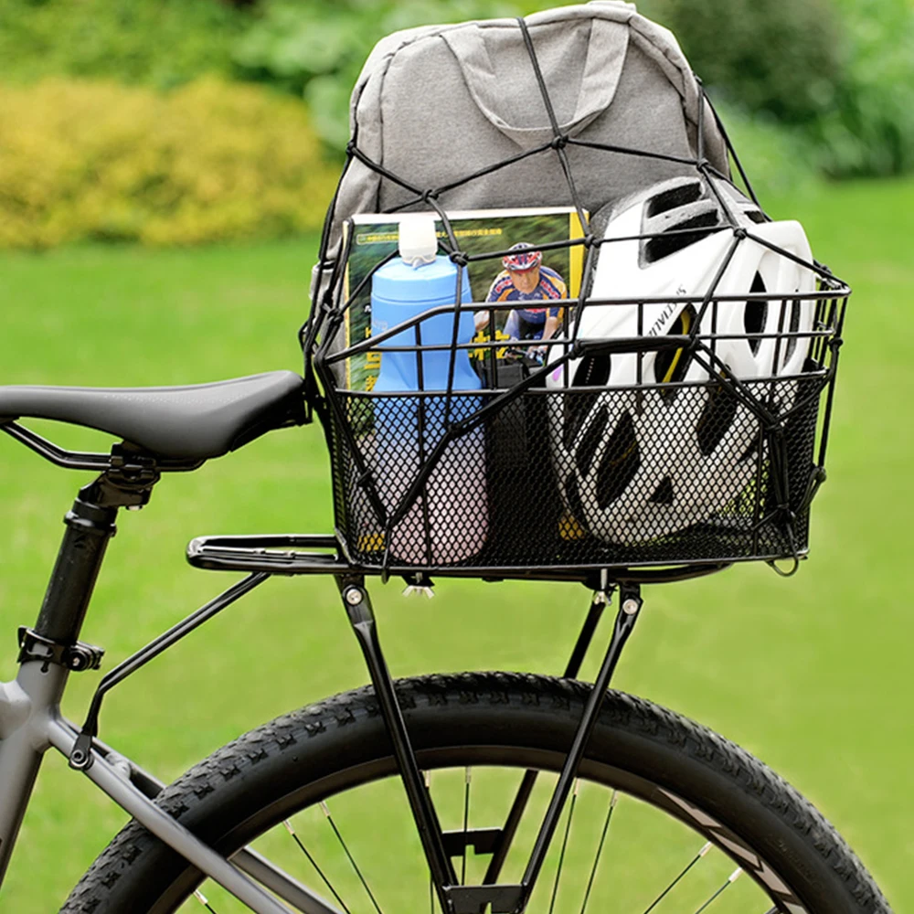 NEWBOLER Fahrrad-Heckkorb Schnellspanner Fahrrad-Gepäckträger Tasche Große Kapazität E-Bike-Korb für Outdoor-Reisen und Einkäufe – Detail 11