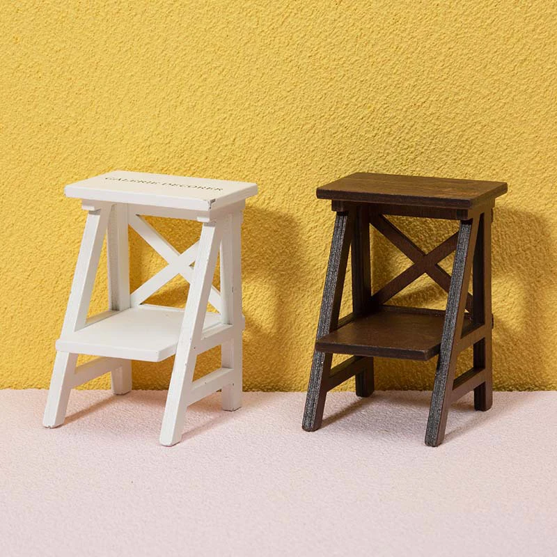 

1Pc 1:12 Dollhouse Miniature Wooden Shelf Dollhouse Vintage Shelf Furniture Accessories