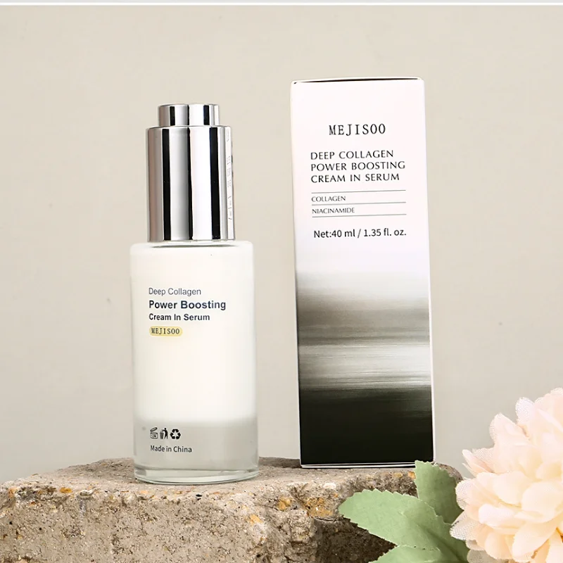 Корейский коллагеновый крем-сыворотка для усиления упругости кожи Volufiline с ниацинамидом, для подтяжки и увеличения объема, уход против морщин, повышение эластичности, легкий уход, 40 мл