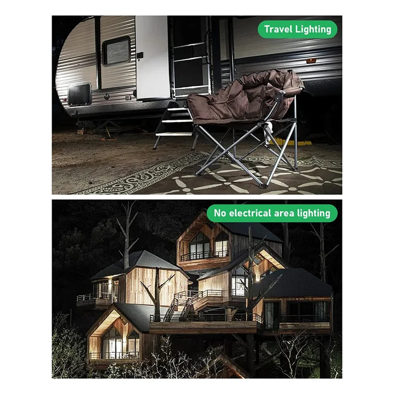 Portable Solar Light Bulbs USB Rechargeable Emergency LED Bulbs With Remote Timer Fit For Shed Hiking Camping Tent 2 Set