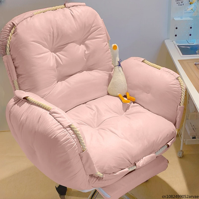 Lazy Computer Sofa Chair, Sedentary Swivel Chair for Bedroom and Office, Anchor Leisure Live Broadcast Chair, Home Furniture