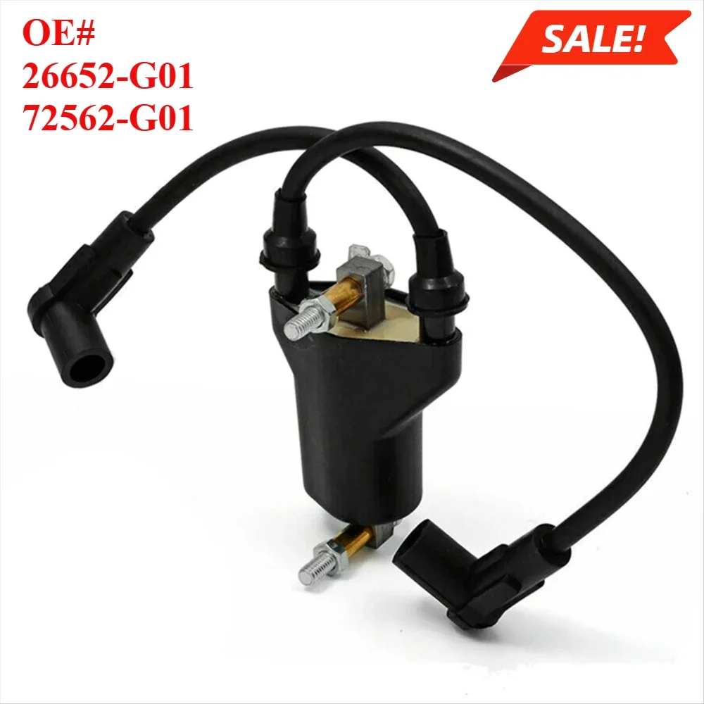 

Ignition Coil & AC CDI Ignitor & Spark Plug for Medalist TXT Gas Golf Cart EZ-GO 1991-2002 26652-G01 72562-G01