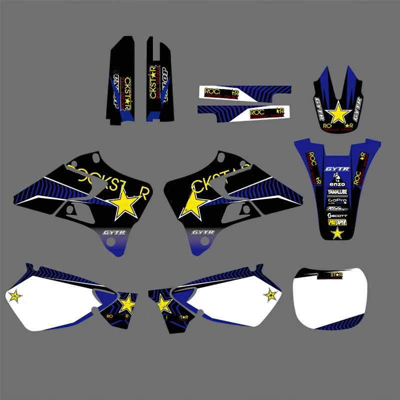 

Motorcycle YZ125 YZ250 Decal Sticker Graphics Kit For YAMAHA YZ 125 YZ 250 YZ125 YZ250 1996 1997 1998 1999 2000 2001