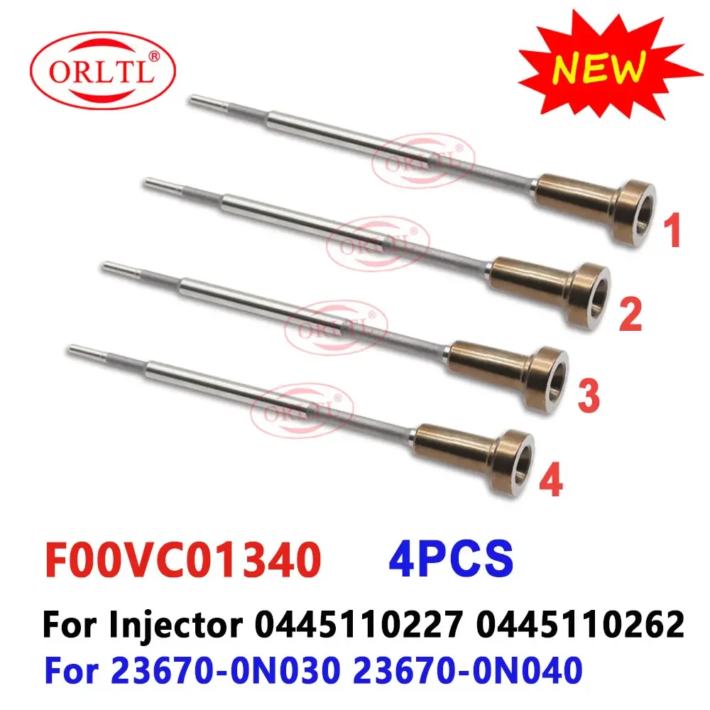 

4 PCS F00VC01340 Injector Control Valve F 00V C01 340 Fuel Injection Valve Assy FOOVC01340 For 0445110262 0445110227 23670-0N030