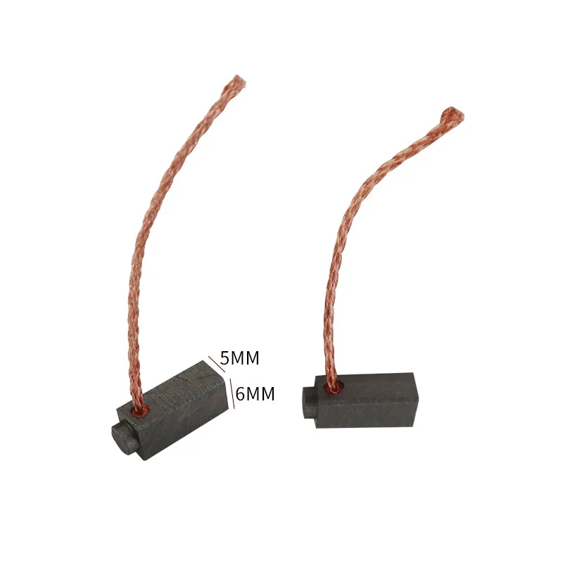 10 pz/4 pz auto Bus camion tergicristallo 5x6x14mm DC motore spazzola di carbone adatto per motore porta Garage 24V con spazzola di grafite di rame