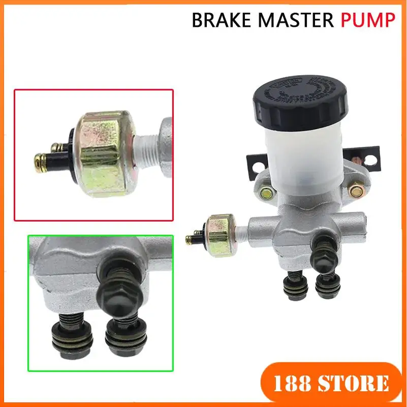 

Kart Brake Pump for ATV Accessories Disc Brake One Support Three Brake Main Pump Caliper Main Pump Foot Brake Upper Pump