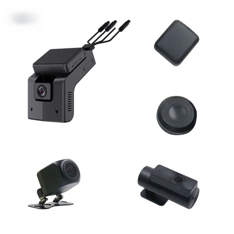 4CH ADAS DMS Dashcam & Video Recorder Wide-Angle Dual Lens 1080p 4G AI Vehicle DVR WiFi/GSM 512G TF Card 1 Year Warranty