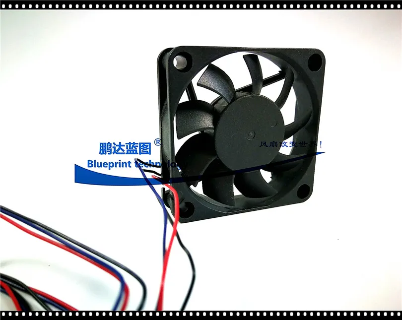 Ventilador de refrigeración de doble rodamiento de bolas, chasis de flujo de aire máximo, 6cm, 60x15MM, 12V, 6015