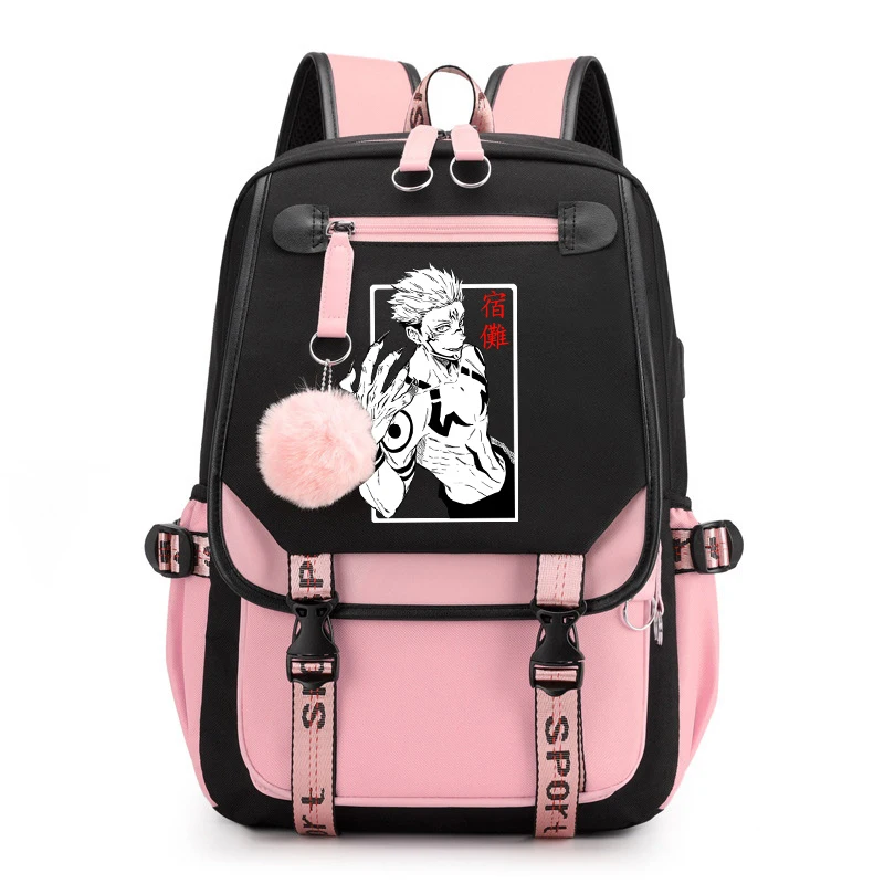 Anime Ryomen Sukuna Print Bookbag Backpack Woman Daypack Teen Boy Girl Bags Laptop/Travel Bags