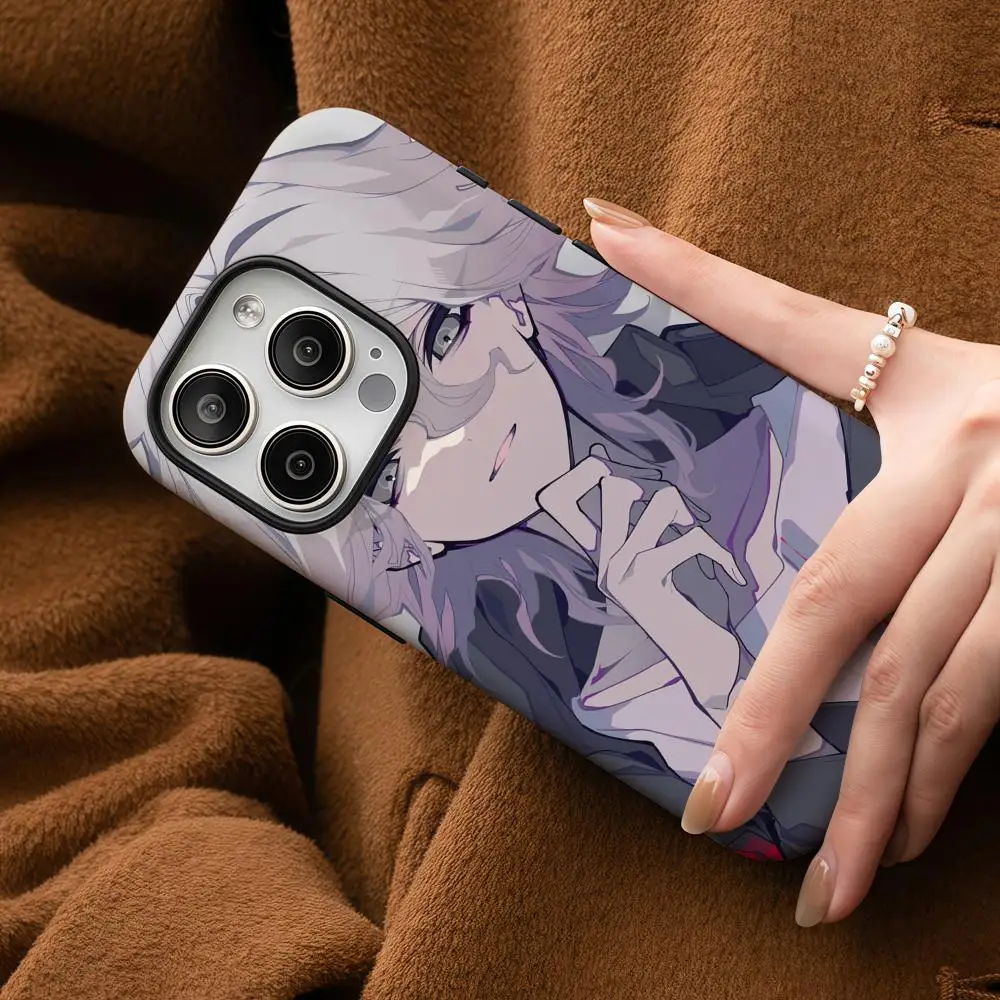 

Danganronpa Phone Case For Samsung Galaxy S25 24 23 22 Ultra Plus A56 36 26 Glossy HD Double-Layer Hard Shell