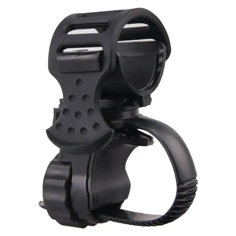

Bicycle Handlebar Light Bracket 360 Degree Rotatable Bike Lamp Holder LED Flashlight Plastic Clip Cycling Headlight Pump Stand