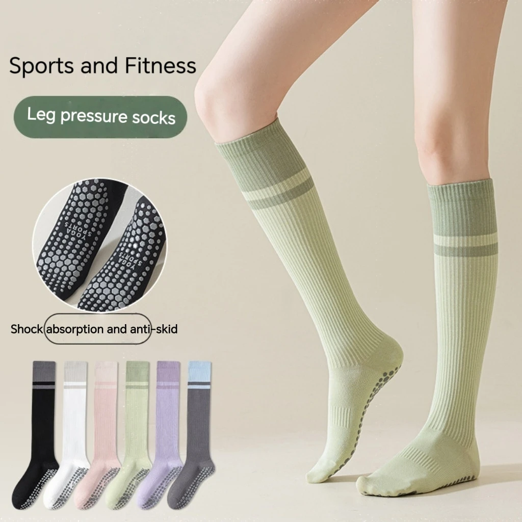 

Pressure socks, children's sports, professional fitness, running, skipping rope, muscle compression socks, mid length yoga, leg