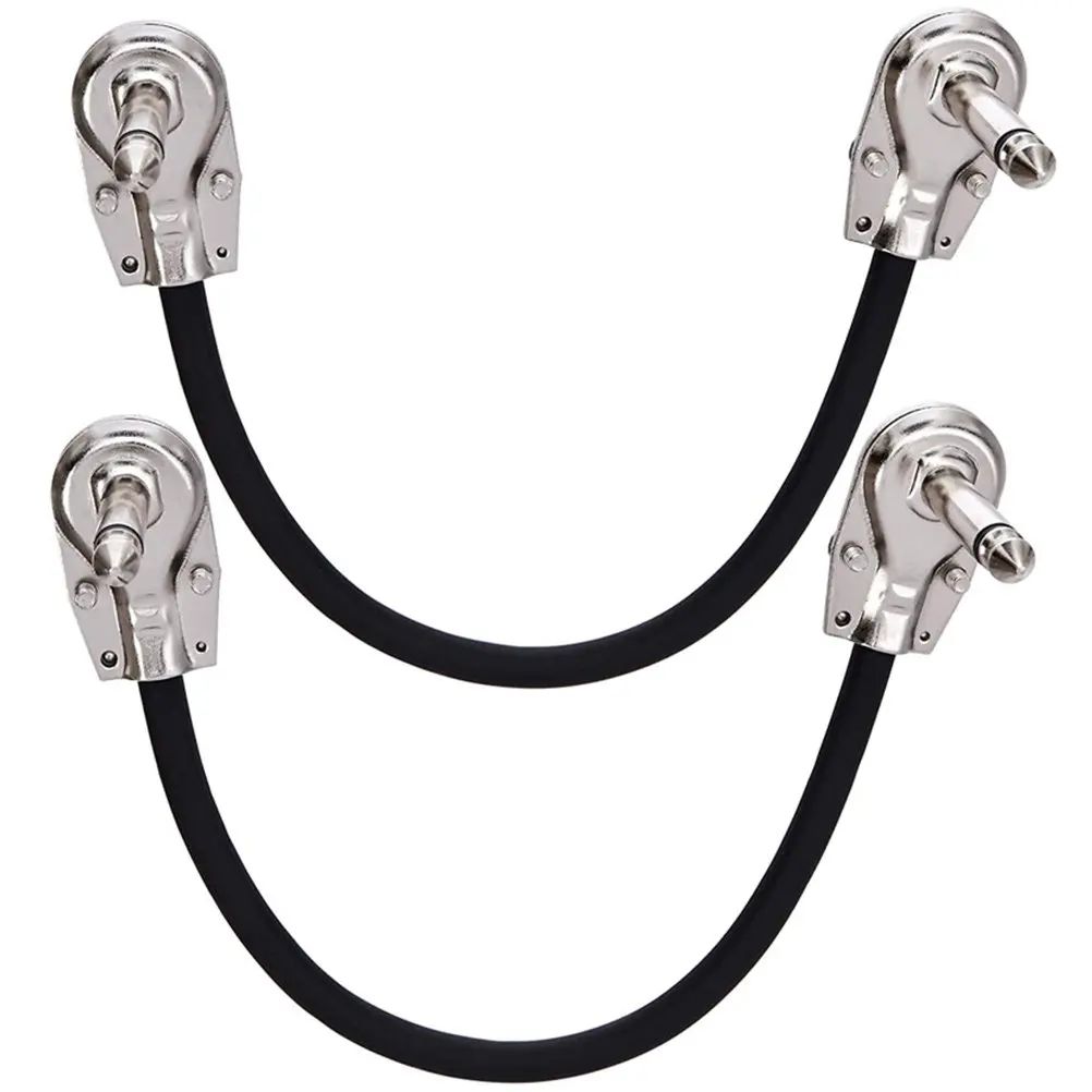 

2 шт. профессиональных плоских гитарных патч-кабелей для электрогитары, бас-гитары, педалей эффектов, легкие портативные аудиокабели для подключения