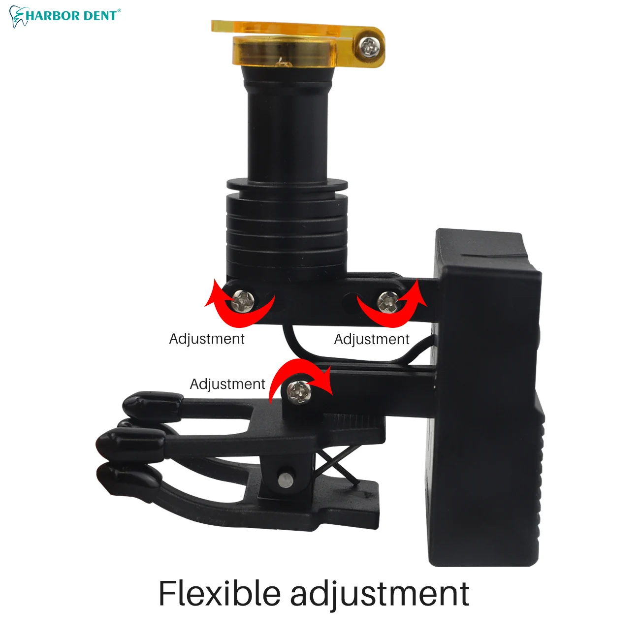 Lupas dentárias portáteis com luz Farol sem fio Lupa médica de laboratório Ampliação binocular Ferramenta de odontologia 5W