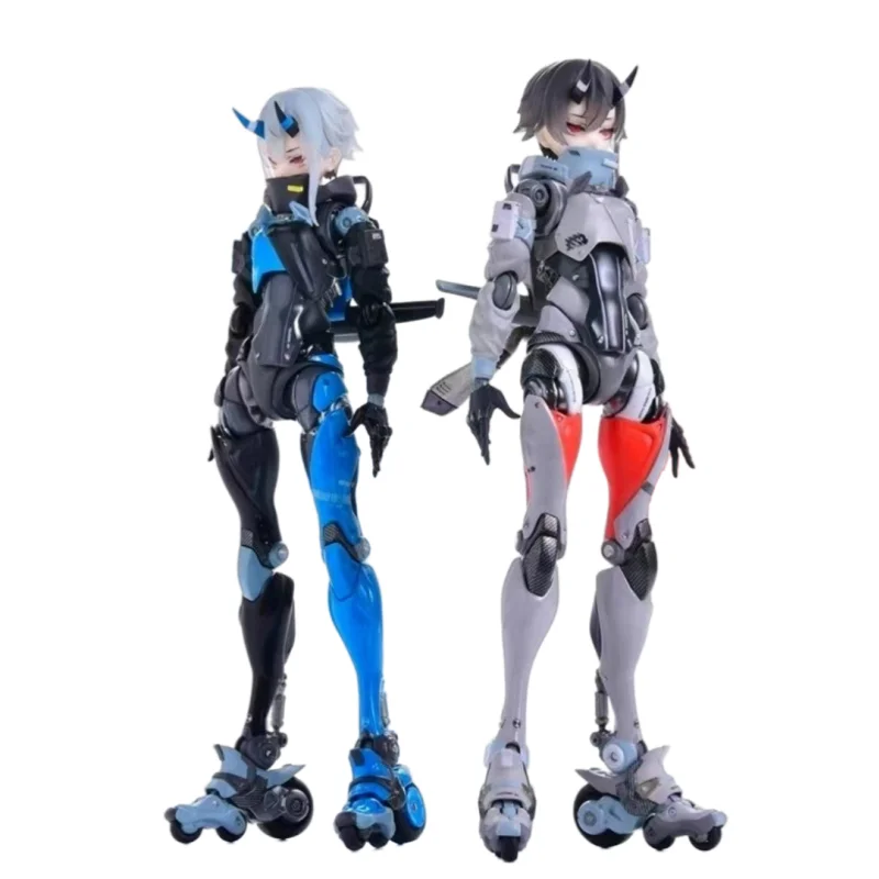 Domestic Anime Thousand Value Practice Girl Engine Blue Grey Full Body Joint Movable Mother Model Handmade Ornament