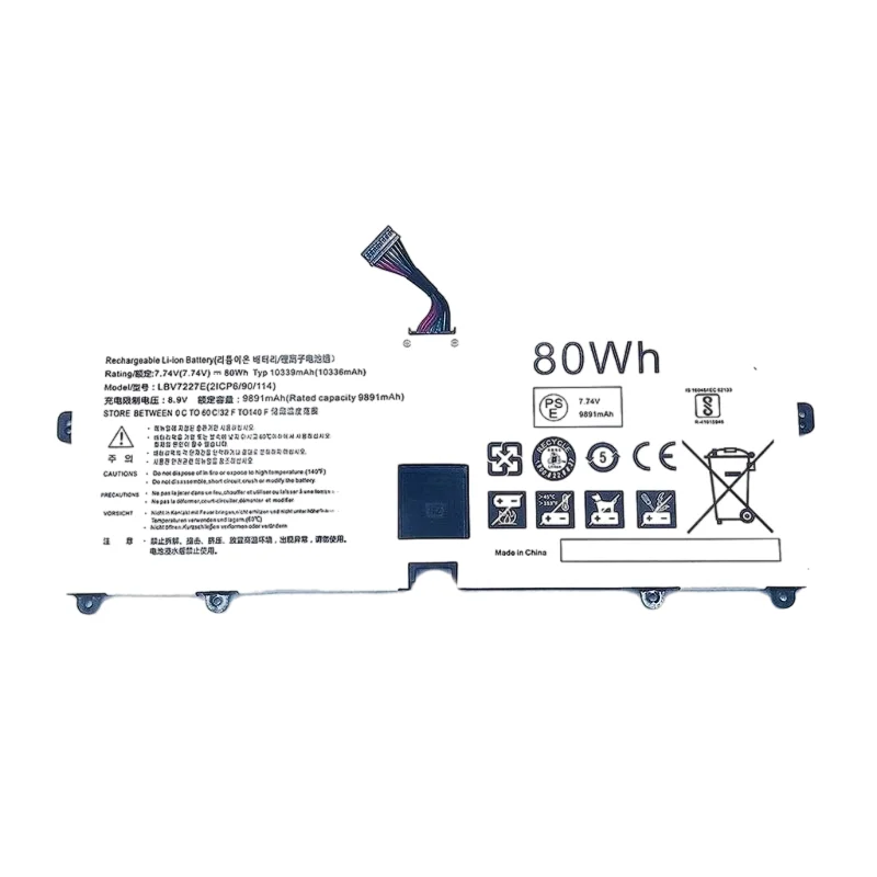 

New LBV7227E Laptop Battery for 15/16/17 2020/2021 15Z90N 17Z90N 16Z90PC 16Z90PG 16ZD90P 16Z90P 17Z90P 80Wh 4 Cells