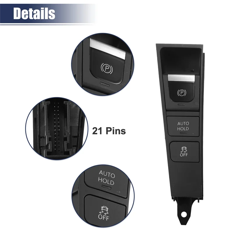 

Трендовый автомобильный электронный ручной тормоз, кнопка управления стояночным ручным тормозом 3AD927137 для VW Passat B7 Passat CC, аксессуары