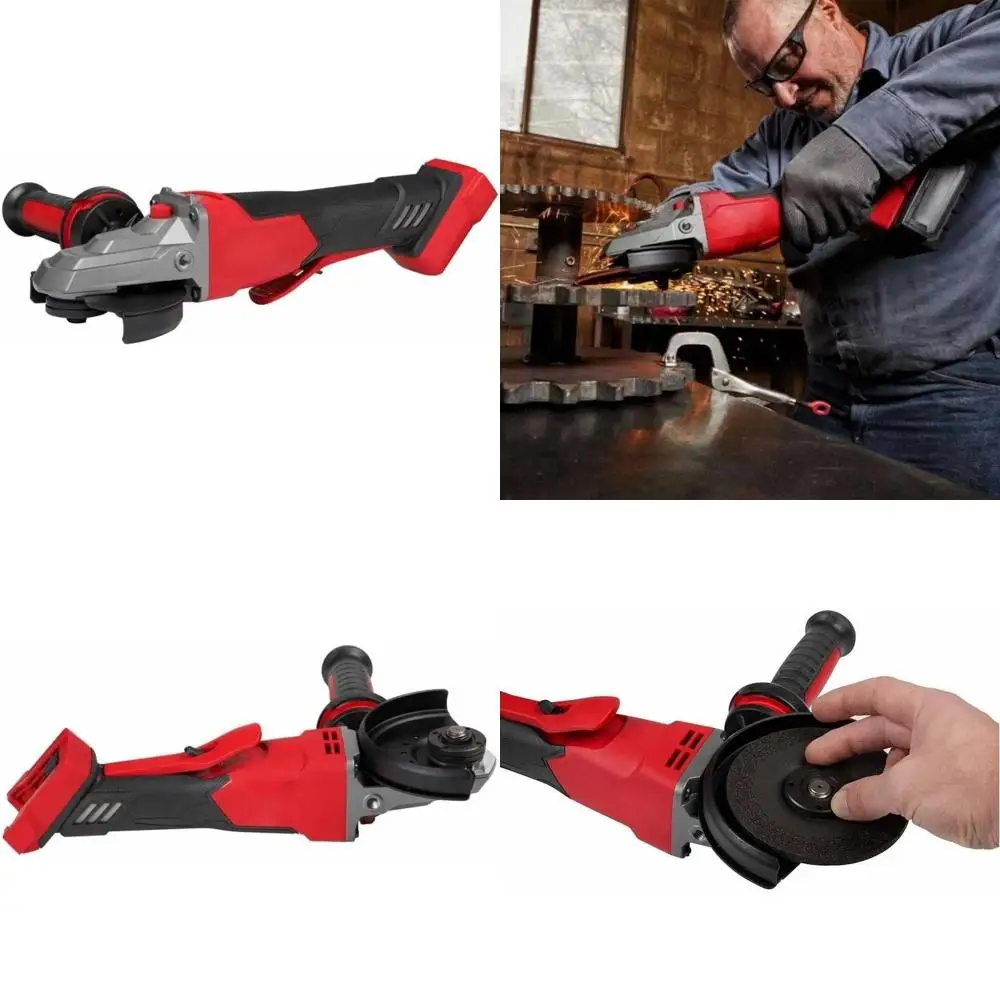 

Беспроводная 5-дюймовая тормозная шлифовальная машина с плоской головкой 18 В и лопастным переключателем для угловых шлифовальных средств