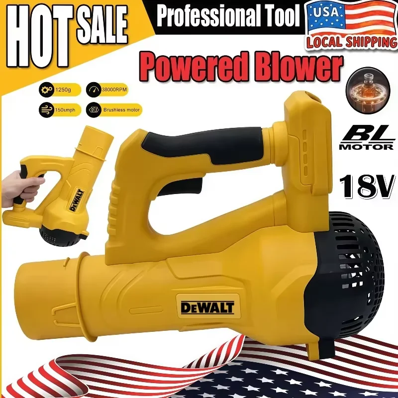 

Dewalt Cordless Electric Leaf Blower Long Tube Blower Garden Leaf Sweeping Tool Home Courtyard Snow Cleaner for 18V Battery